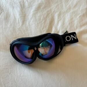 Moncler black and purple ski goggles